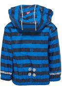 Blauw gestreepte kinder regenjas Justice van Lego Duplo 2