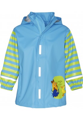 Blauw / groene regenjas muis en olifant van Playshoes