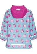 Blauw met roze regenpak Uil van Playshoes  6