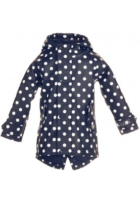 Blauw met stippen kinder regenjas / parka HafenCity® van BMS