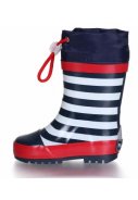 Blauw met wit gestreepte regenlaars Maritime van Playshoes 2