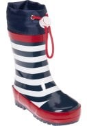 Blauw met wit gestreepte regenlaars Maritime van Playshoes