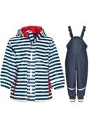 Blauw / wit regenpak van Playshoes 1