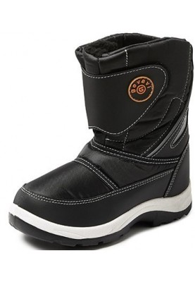 Zwarte met fleece gevoerde snowboot / winterlaars