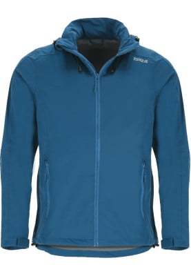 Blauwe 4-way stretch heren regenjas Oskar van Pro-X Elements