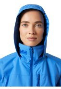 Blauwe dames regenjas Crew van Helly Hansen 4
