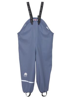 Blauwe (Flint Stone) regenbroek met bretels van CeLaVi