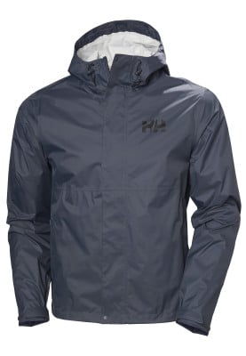 Donkerblauwe heren regenjas Loke Jacket 2.0 van Helly Hansen