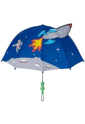 Blauwe kinder paraplu Space Hero van Kidorable