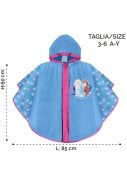 Blauwe kinder poncho van Frozen 3