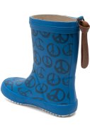 Blauwe kinderregenlaars Fashion "Peace on Earth" van Bisgaard 3