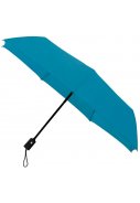 Blauwe opvouwbare automatische openen en sluiten paraplu 