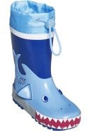 Blauwe regenlaars Haai van Playshoes