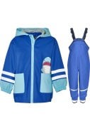 Blauwe regenpak Haai van Playshoes 1