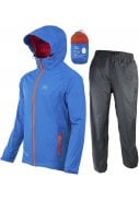 Blauwe heren regenpak Stow and Go van Highlander