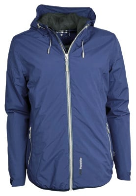 Blauwe (Soft Indigo) licht gewatteerde dames regenjas Berta van Pro-X Elements