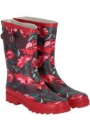 Bloemen damesregenlaars Rubber Rain Boots van XQ 1