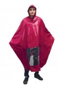 Bordeaux rode regenponcho Fiets van Hooodie 2