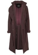 Bordeaux rood (Modica) winter Trench Coat van Agu 5