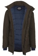 Bruine (Gound Coffee) heren winter regenjas Defender Urban Oudtoor van Agu 5