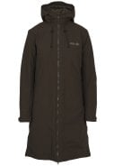 Bruine (Ground Coffee) winter dames regenjas Seq II van Agu