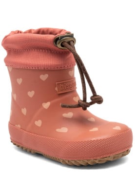 Roze Hart rubberen laars "Thermo Baby" van Bisgaard