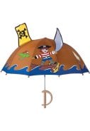 Bruine kinder paraplu Piraat van Kidorable