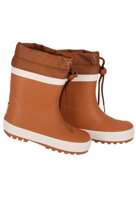 Bruine kinder regenlaarzen met fleece voering van XQ Footwear