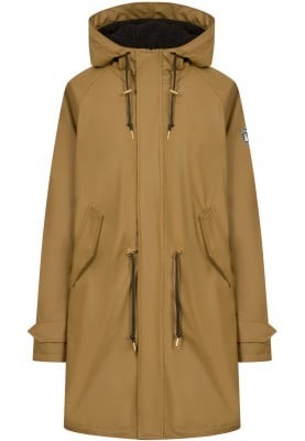 Bruine (Otter) Friese Tidaholm parka met teddy voering van Derbe