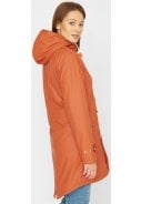 Burnt Ochre Friese Tidaholm parka met teddy voering van Derbe 4