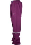 Burgundy regenbroek met volledige rits van Hello Rain 3
