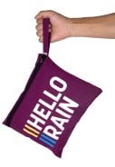 Burgundy regenbroek met volledige rits van Hello Rain 8