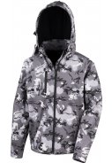 Camouflage grijze softshell regenjas van Result