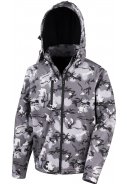 Camouflage grijze softshell regenjas van Result 1