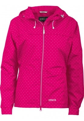 Roze (cherry) met stipjes dames regenjas Lucie van Pro-X Elements