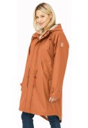 Chinnamon Friese Tidaholm parka met off white teddy voering van Derbe 2