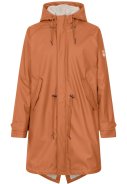 Chinnamon Friese Tidaholm parka met off white teddy voering van Derbe