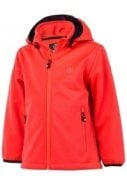 Coral softshell oudoorjas van Color Kids