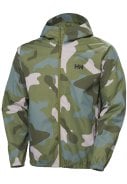 Groene heren regenjas Core Graphic van Helly Hansen