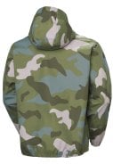 Groene heren regenjas Core Graphic van Helly Hansen 3