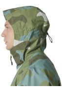 Groene heren regenjas Core Graphic van Helly Hansen 6