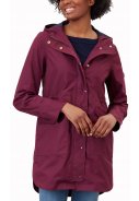 Dark Purple Loxley regenjas / parka van Joules 2