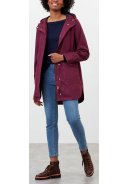 Dark Purple Loxley regenjas / parka van Joules 5