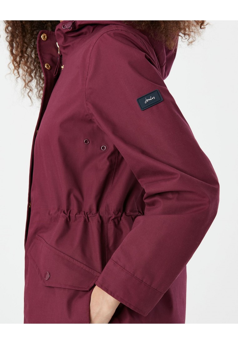 knop korting orkest Dark Purple Loxley regenjas / parka van Joules - Dames Regenjassen