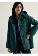 Groen (Dark Wreckage) dames regenjas Sea Drift Coat van SeaSalt 4