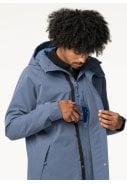 Denim Blue Winter City Slicker lange  regenjas Urban Outdoor van Agu 3