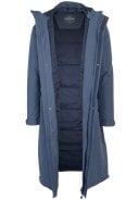 Denim Blue Winter City Slicker lange  regenjas Urban Outdoor van Agu 9