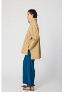 Donker beige (Kelp) dames regenjas Marelys van Tantä 5