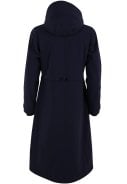 Donker blauwe (Navy) lange regenjas Danesandur Winter Coat van Danefae 5