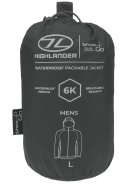 Donker grijze heren regenjas Stow and Go van Highlander 5